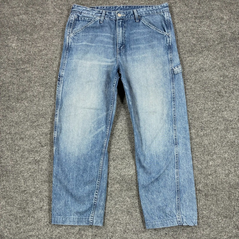 Levi's Carpenter Jeans Mens 34x32 Light Wash Utility Workwear Denim Mid Rise
